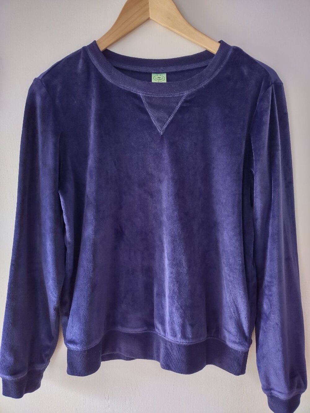 Honeydew Velour Pullover Sweatshirt Blue Women’s Size Small Soft Lounge Top